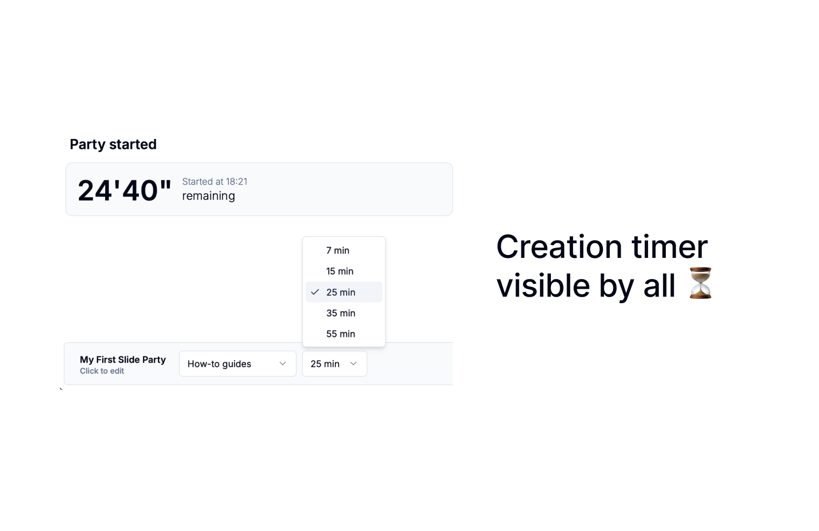Shared timer to avoid creation overruns